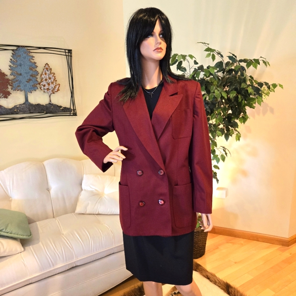 Harve Bernard Double-Breasted Rust Color Woman's … - image 2